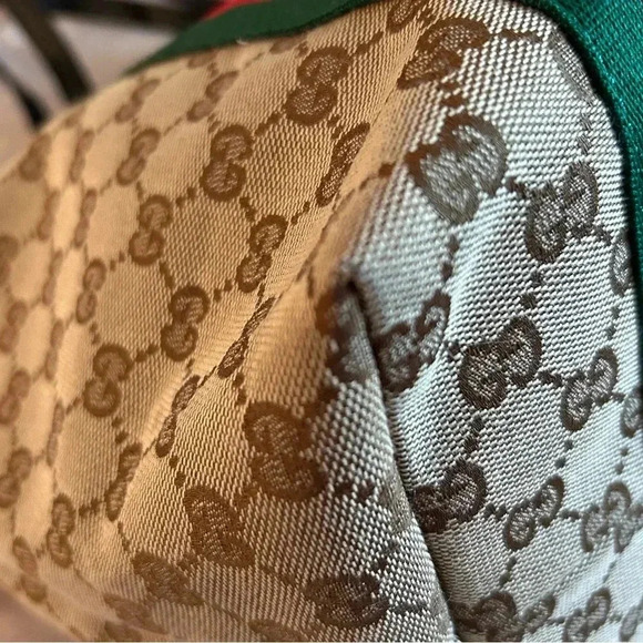 GUCCI Jolie Web Sherry Line Tote Bag GG Canvas Enamel Charms 211975 AUTH… - Picture 7 of 16